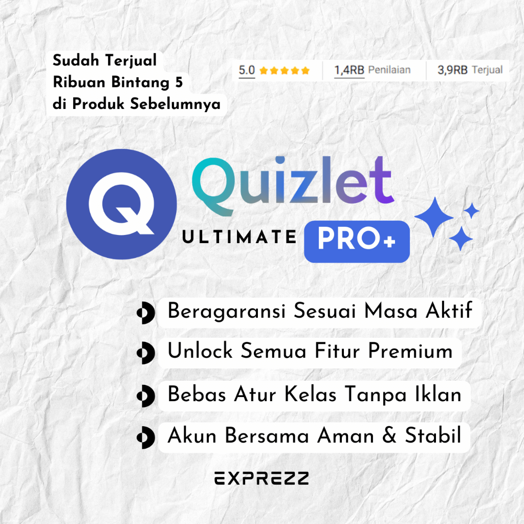 Quizlet Plus For Teacher/ Student Premium 1 Bulan