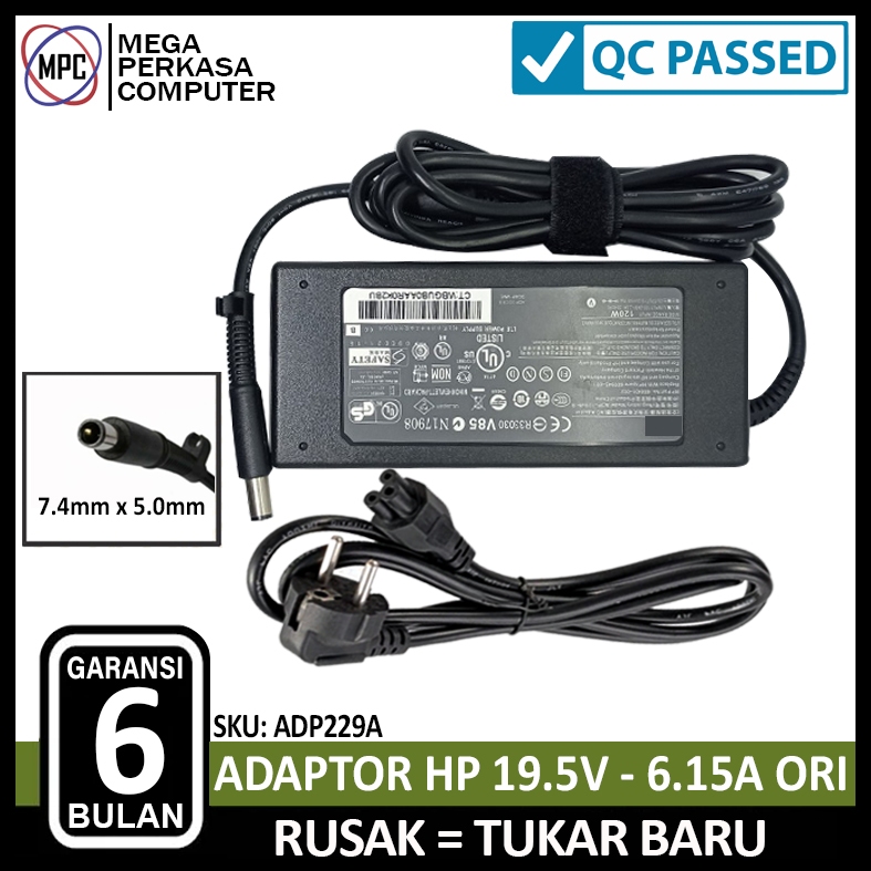 Adaptor Charger HP Pavilion 20 PC ALL IN ONE A210L 19V 6.15A Jarum