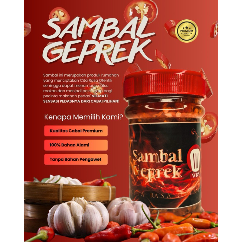 

WBN Sambal Geprek 150g