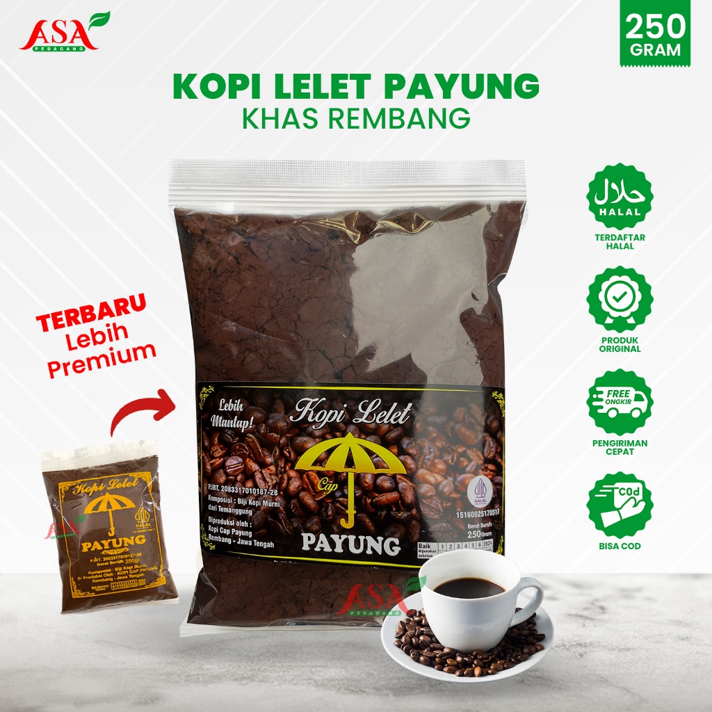 

Kopi Lelet Payung Premium 250gr Lasem Rembang Original