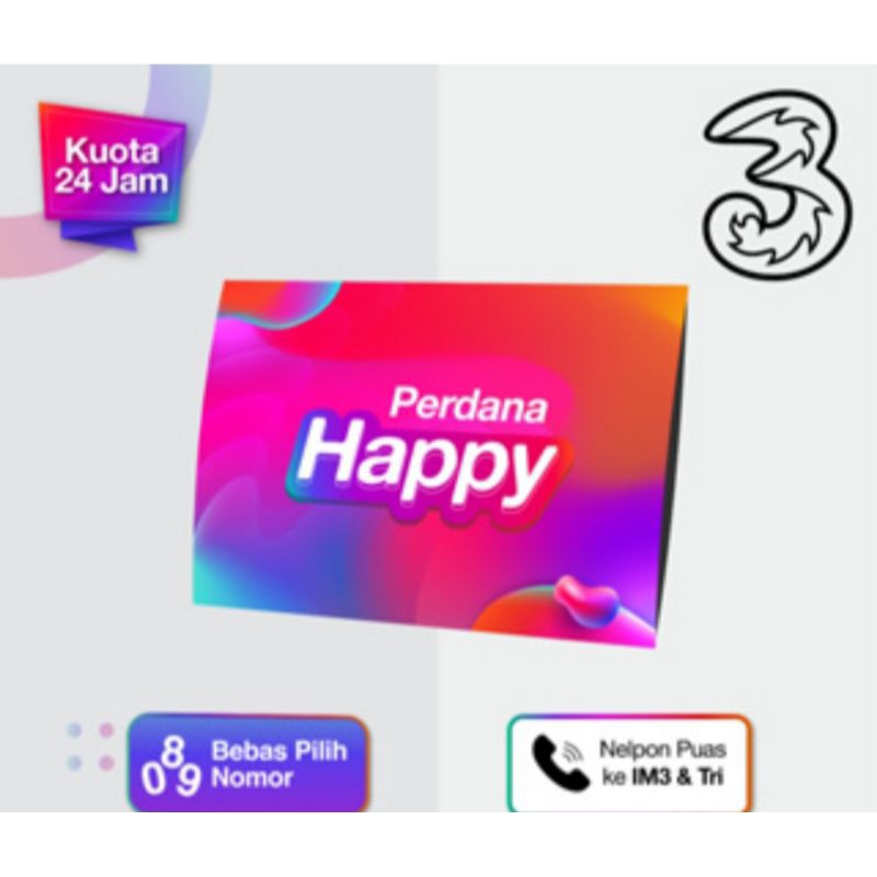 KARTU PERDANA THREE KOSONG FRESH SIAP LANGSUNG PAKAI
