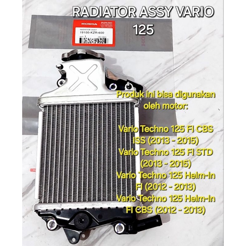 Radiator Assy Vario 125 Original 19100KZR600