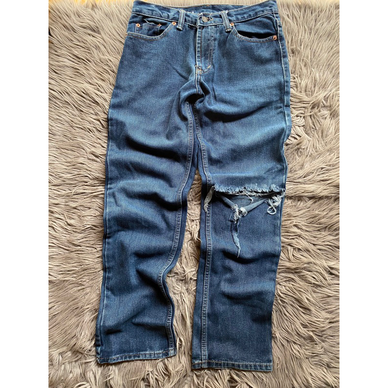 Preloved celana kulot jeans ripped / Celana jeans ripped kulot