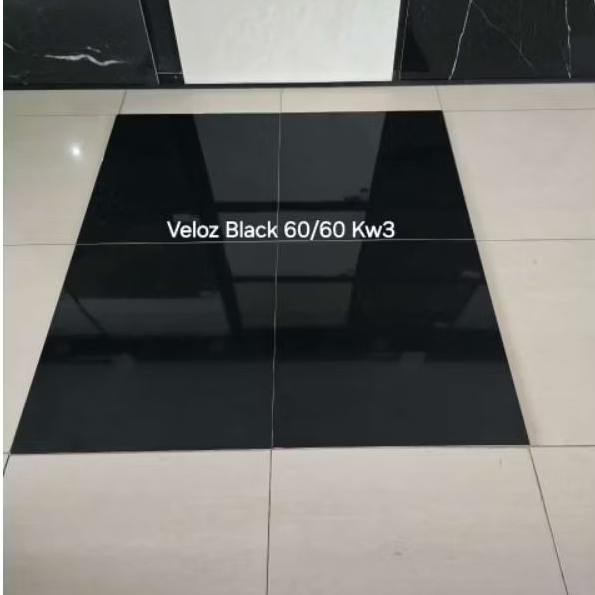 Keramik Lantai Cutting 60x60 Veloz Black