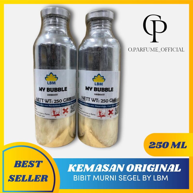 BIBIT PARFUM MY BUBBLE / BUBBLE GUM KEMASAN SEGEL PABRIK 250ML BY LBM FRAGRANCE / MINYAK WANGI /