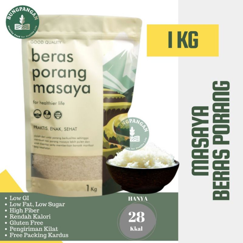 

MASAYA BERAS PORANG 1kg Beras Porang Berkualitas