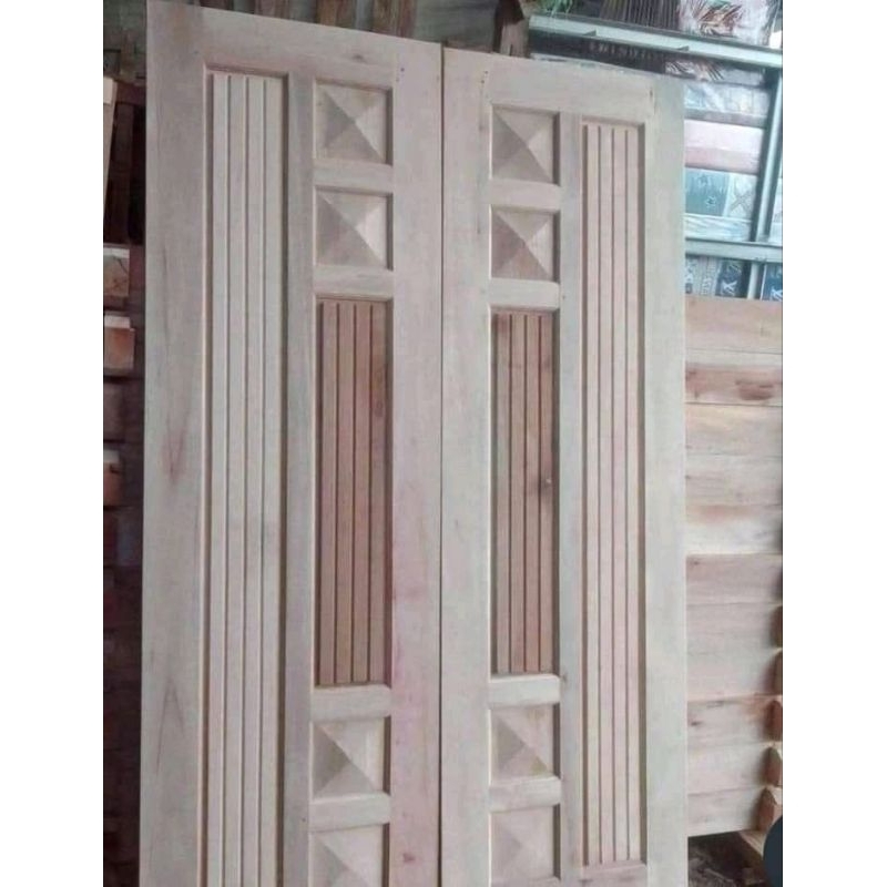 daun pintu minimalis asli jati/mahoni