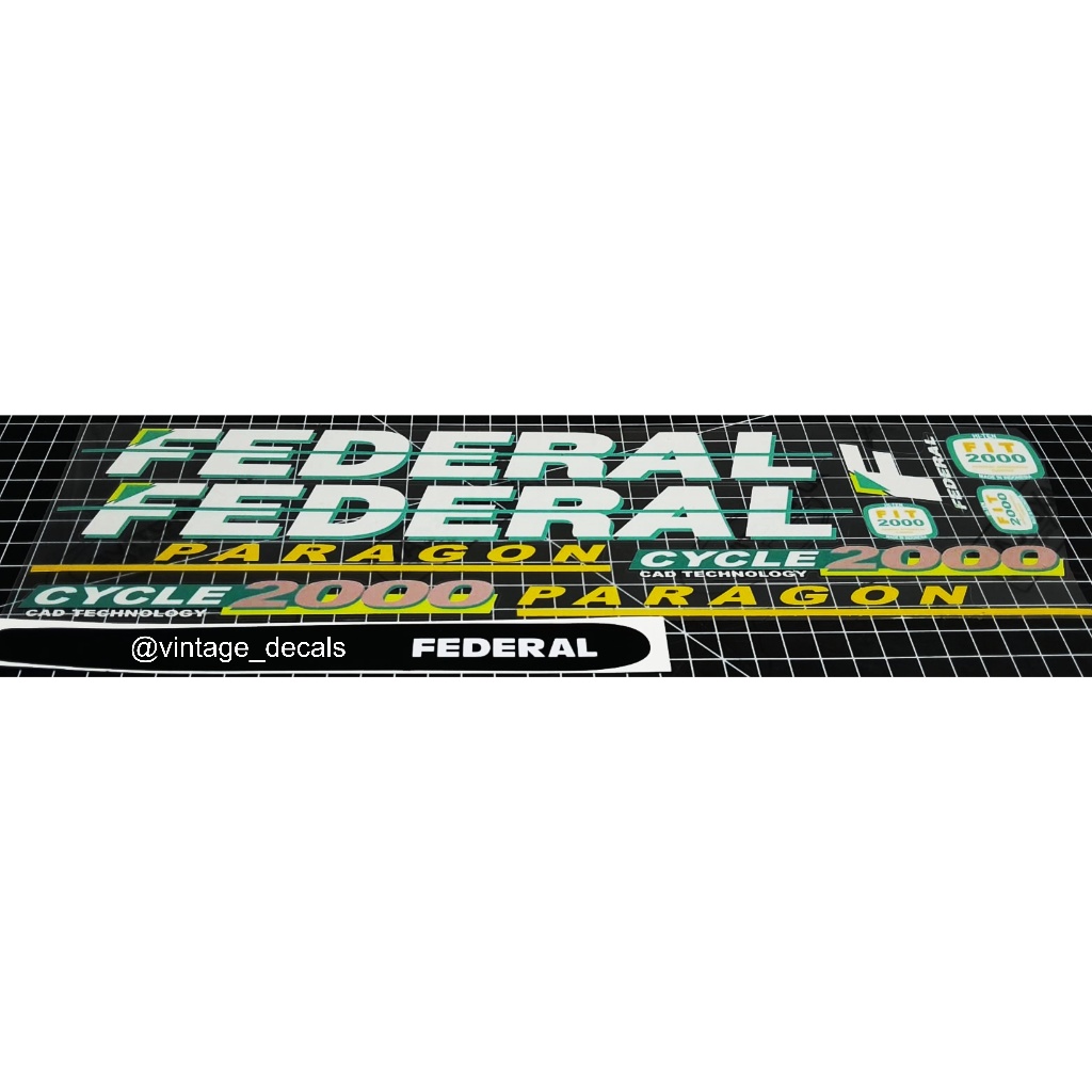 sticker sepeda FEDERAL PARAGON