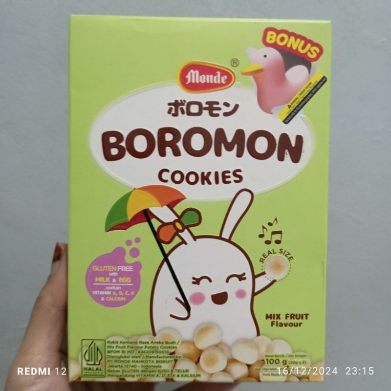 

Monde biskuit boromon cookies rasa susu campur buah original box kukis