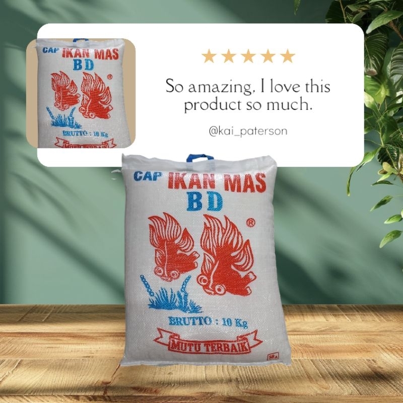 

Beras IR 64 Cap Ikan Mas 10kg