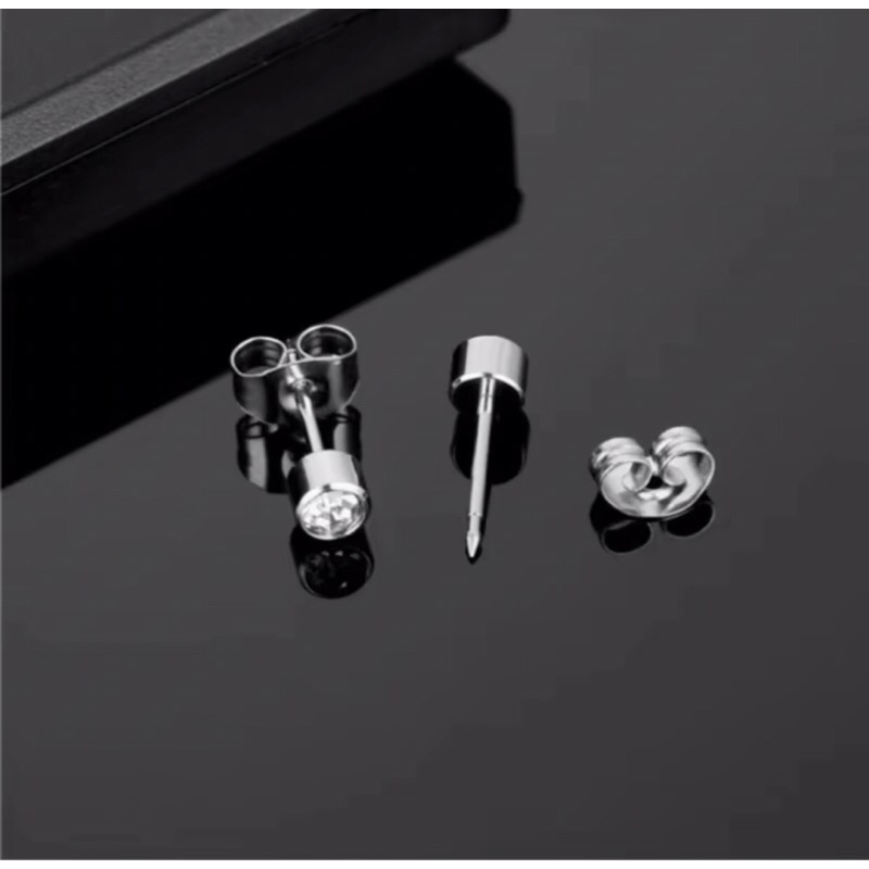 ANTING TINDIK PERMATA SILVER PRIA DAN WANITA TERMURAH