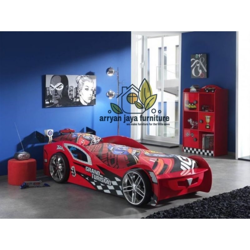 tempat tidur anak karakter mobil
