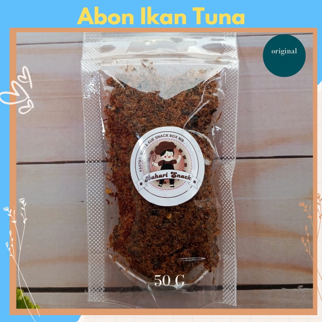 

ABON TUNA 50Gram,fresh, enak, lezat dan bergizi tanpa pengawet. abon ikan tuna