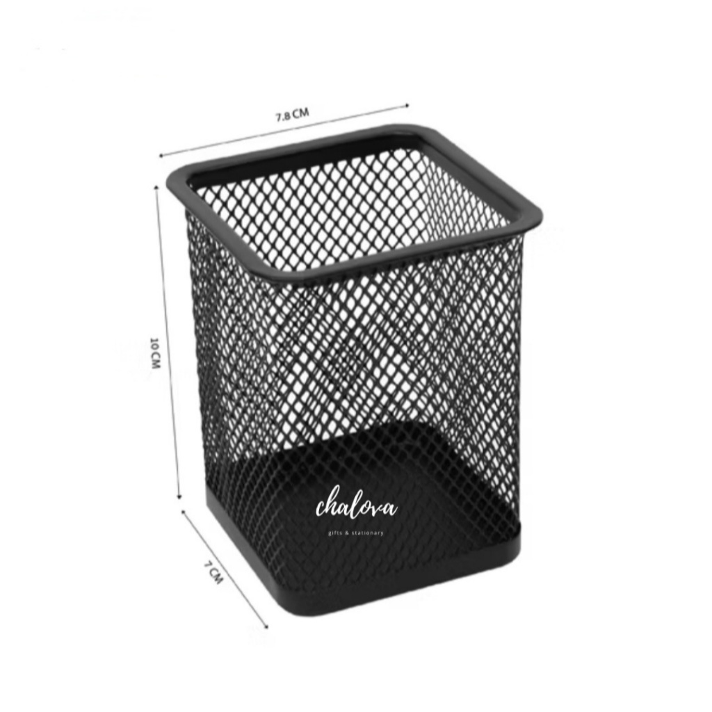 

[PCS] PEN HOLDER OF FOUR-ANGLELID / DESK SET / TEMPAT ALAT TULIS JARING JALA / TEMPAT BOLPEN / TEMPAT PULPEN MEJA KANTOR