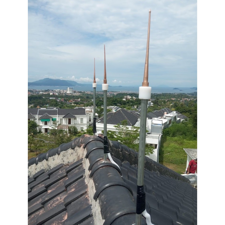 Penangkal Petir / Anti Petir + 15 M Kabel Bc