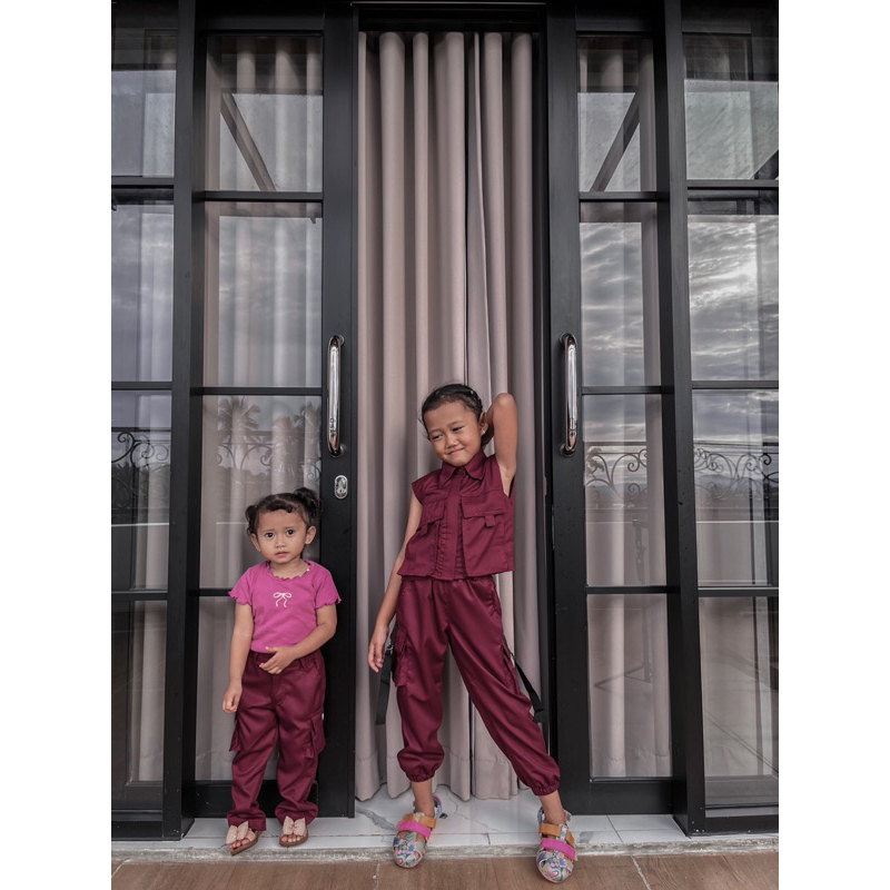 Celana Burgundy Anak / Atasan Anak Burgundy / Burgundy Series