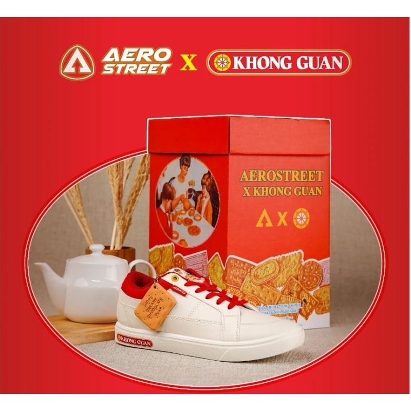 Sepatu Aerostreet X Khong Guan (BNIB) size 41 100% Original