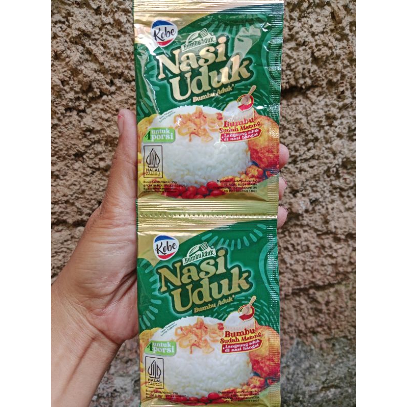 

Kobe Bumbu Aduk Nasi Uduk 1 Renceng isi 10 sachet