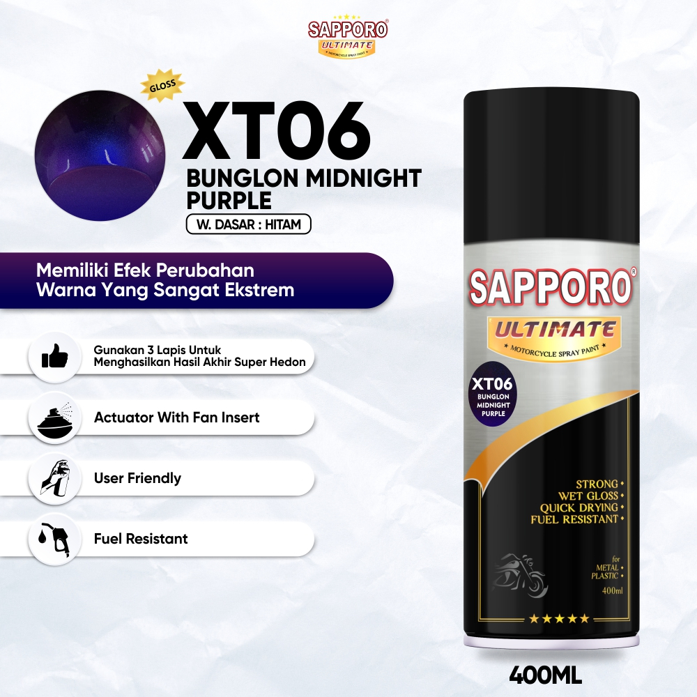 Sapporo Ultimate XT06 Bunglon Midnight Purple/ Hypershift / Cat Aerosol / Sapporo Ultimate / Sapporo
