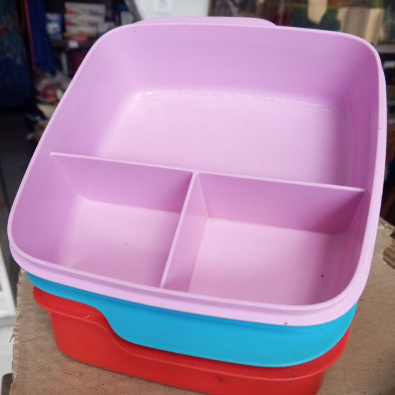 Tempat makan bekal Lolly Tup Ori Tupperware tanpa tutup second PL