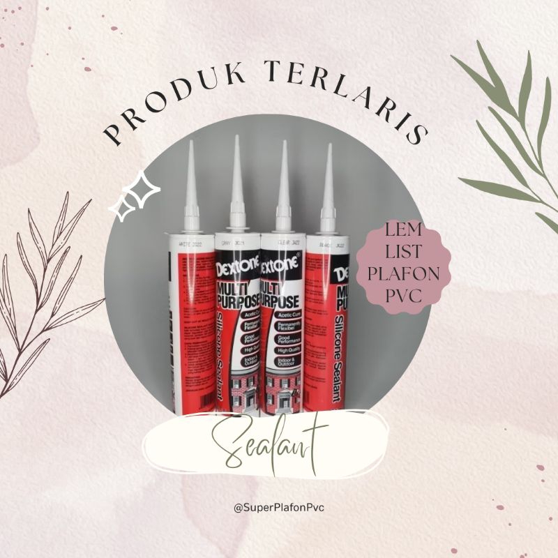 Sealant warna putih list plafon pvc