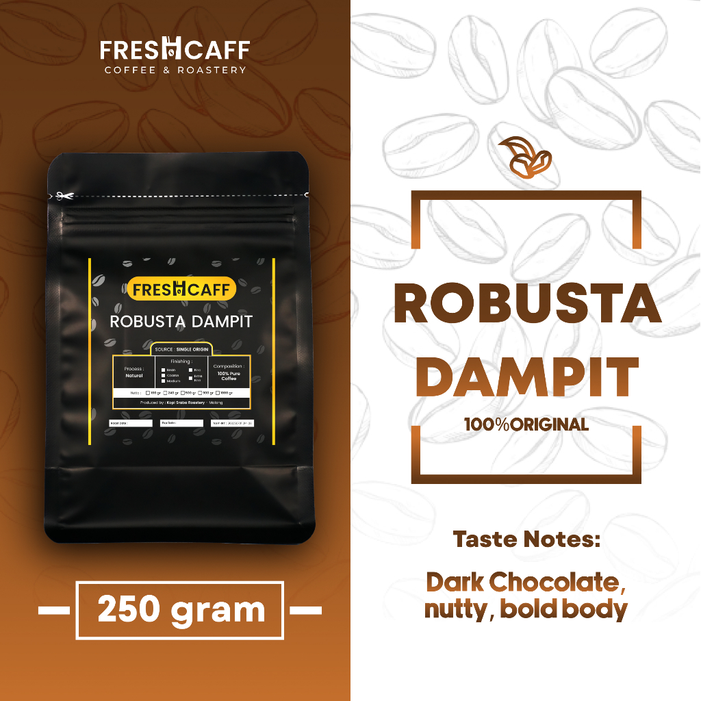 

Kopi Bubuk Robusta Dampit Malang 250 gram (netto)