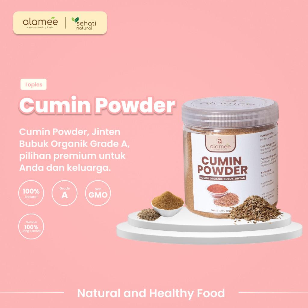 

ALAMEE Bumbu Dapur Jintan Bubuk Cumin Powder Bumbu Dapur Instan Jinten Ground Caraway Rempah Masak