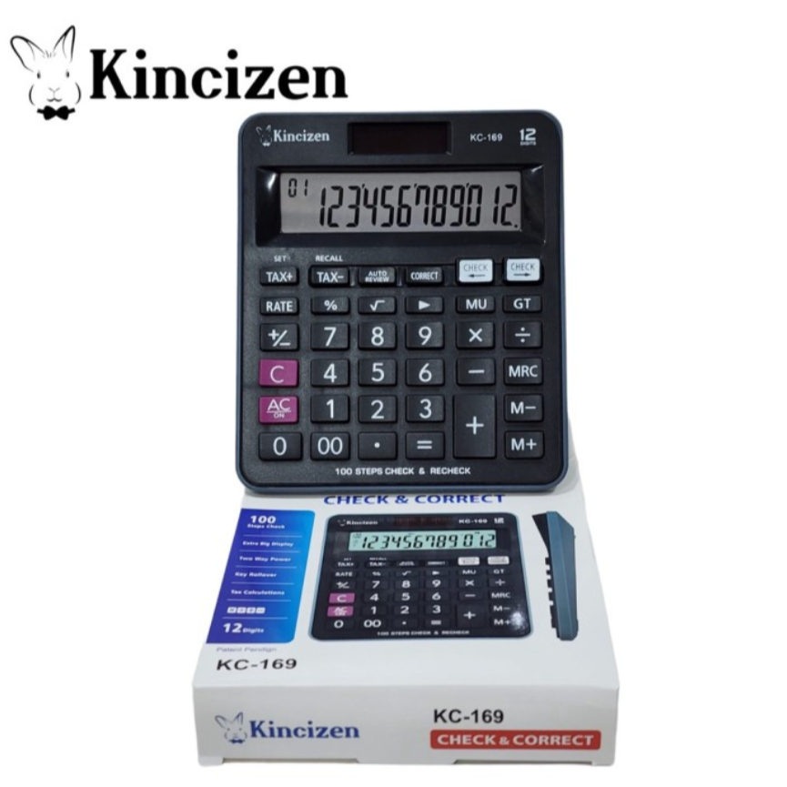 

KALKULATOR KINCIZEN KC 169 - KALKULATOR CITIZEN CT-169 12 DIGIT KALKULATOR DAGANG