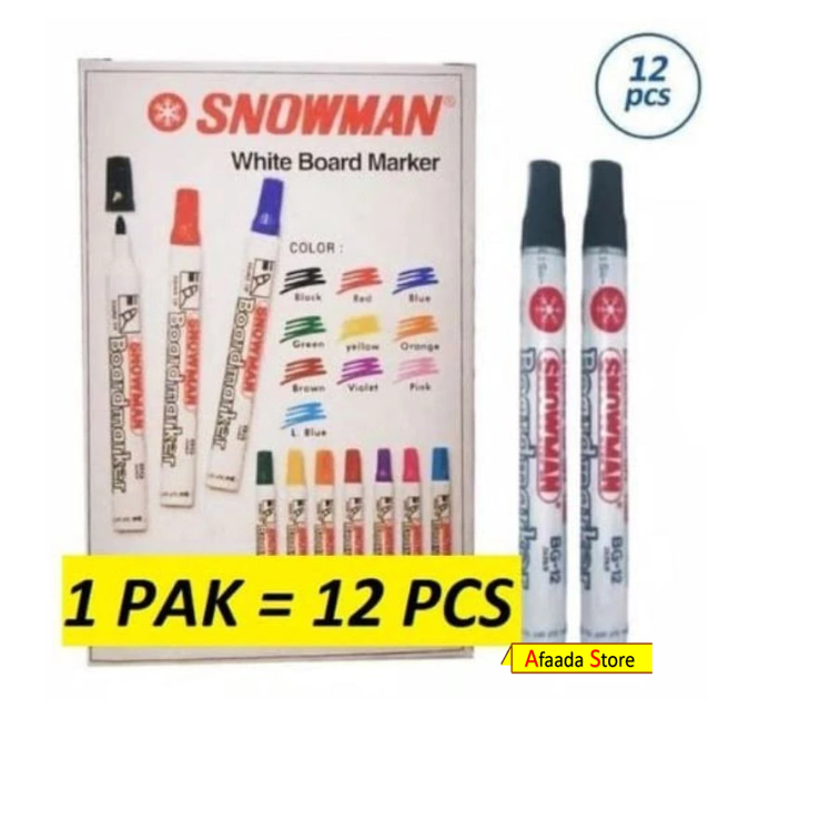 

SPIDOL SNOWMAN WHITEBOARD BG-12 HARGA PERDUS /12 PCS