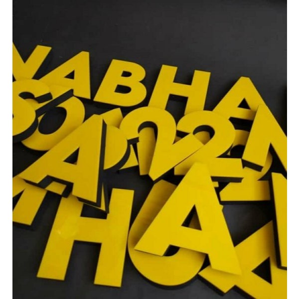 Letter Sign Akrilik Solid | Custom Letter