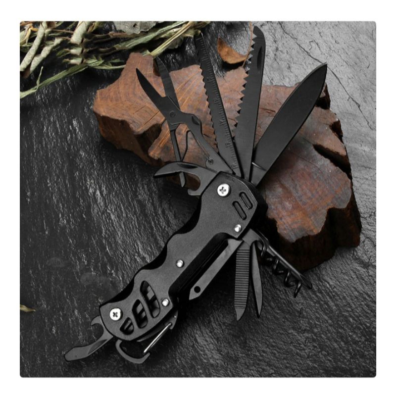 Milaike pisau lipat multifungsi 12 in 1 Swiss army multitools EDC ML95 / alat emergency / pisau gerg