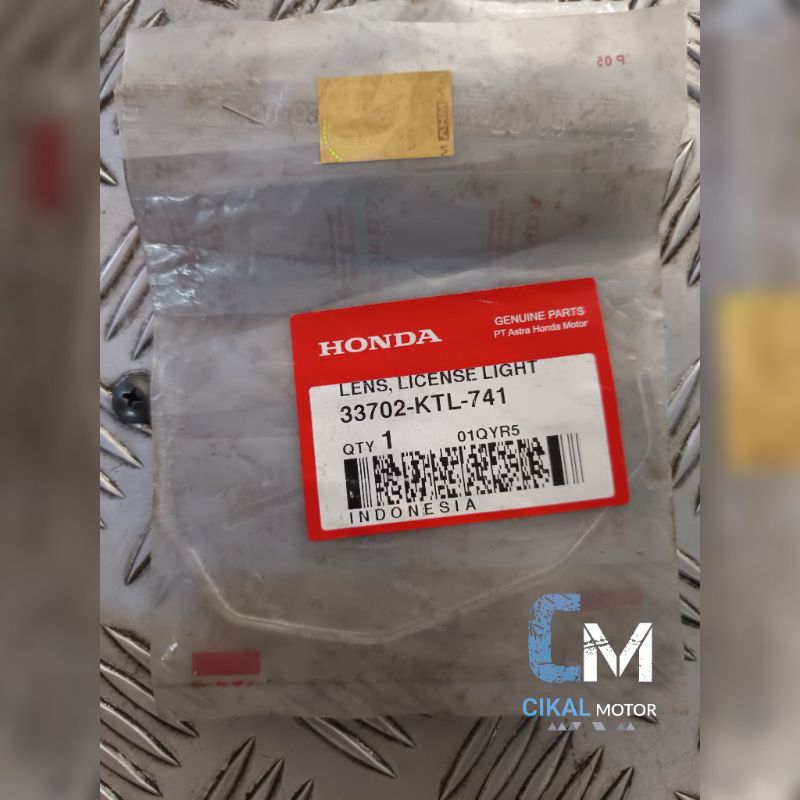 MIKA LAMPU PLAT NOMOR BELAKANG SUPRA FIT NEW ORIGINAL AHM 33702KTL741