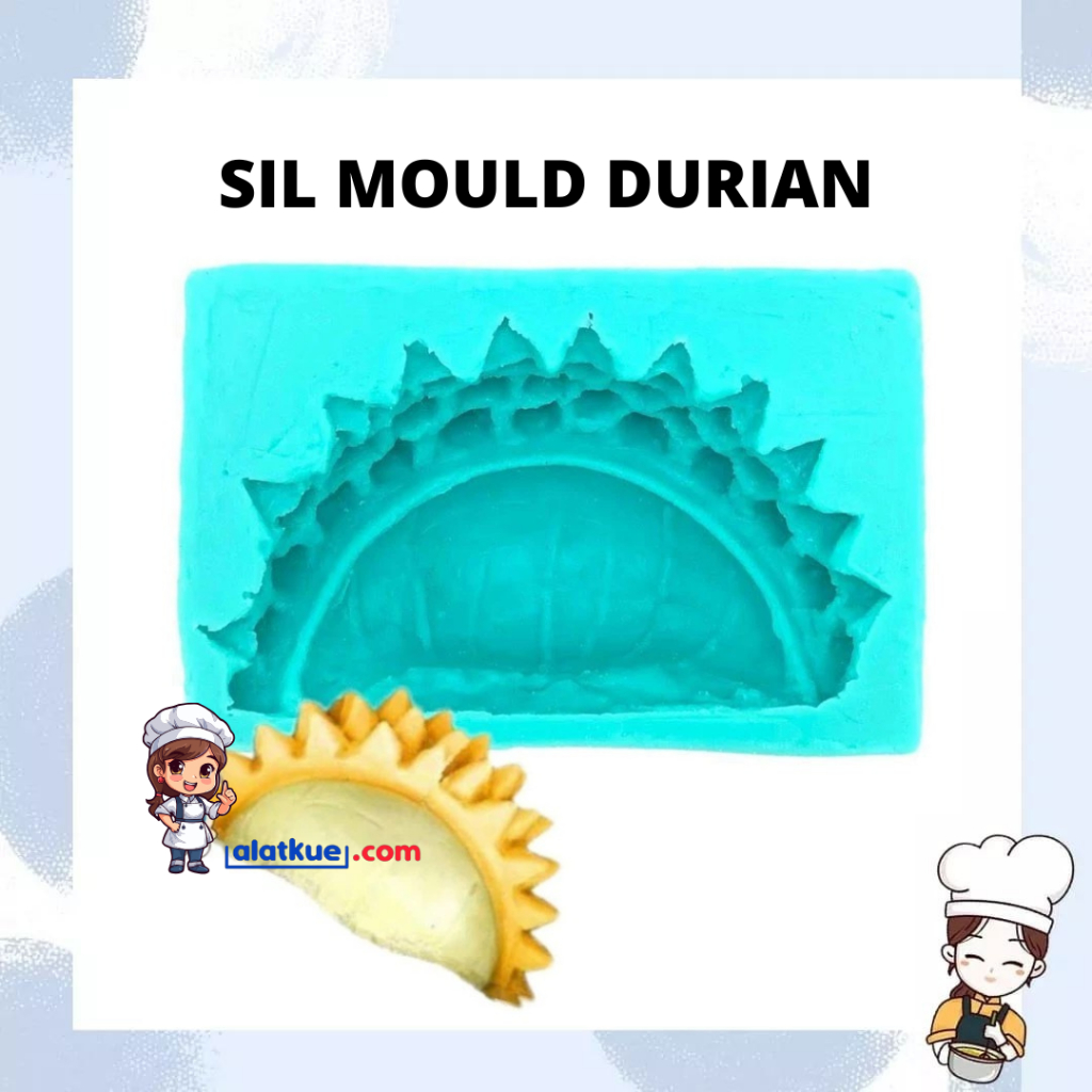 Cetakan Fondant Silicone Clay Bentuk Durian Cetakan Resin Sabun Durian Silikon