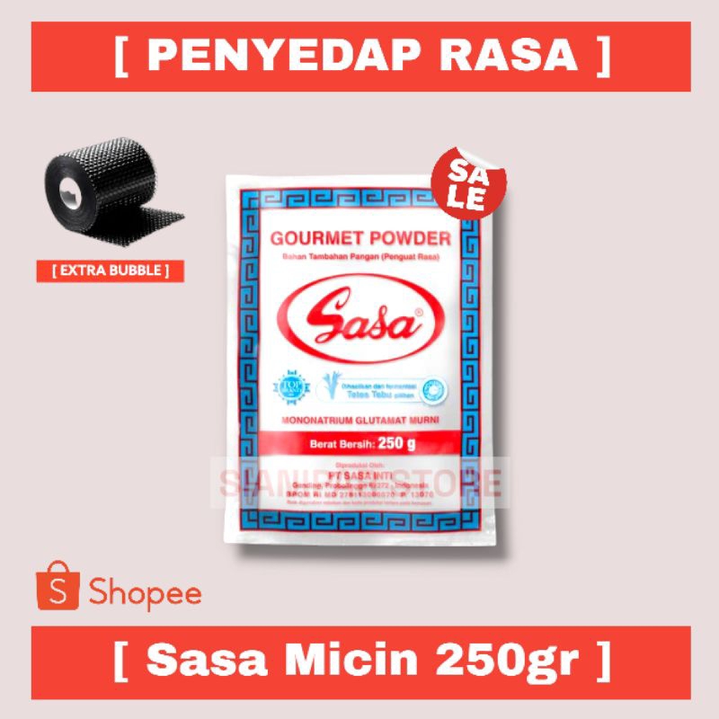 

SASA Micin Mecin Penyedap Rasa Pck 100g 250g [ Gratis Pengemasan Dengan Bubble Wrap ]