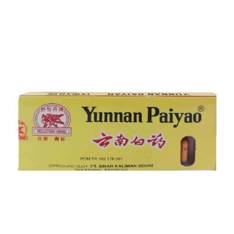 Yunnan PaiYao | Yun Nan Bai Yo Kotak Kuning Kapsul Untuk Luka Dalam Produk Asli
