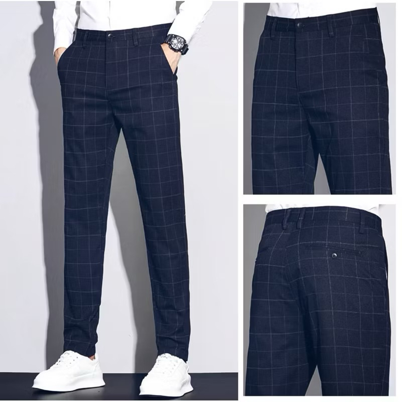 Celana panjang pria motif premium kotak-kotak catur terbaru ,celana panjang kekinian ,celana sopan