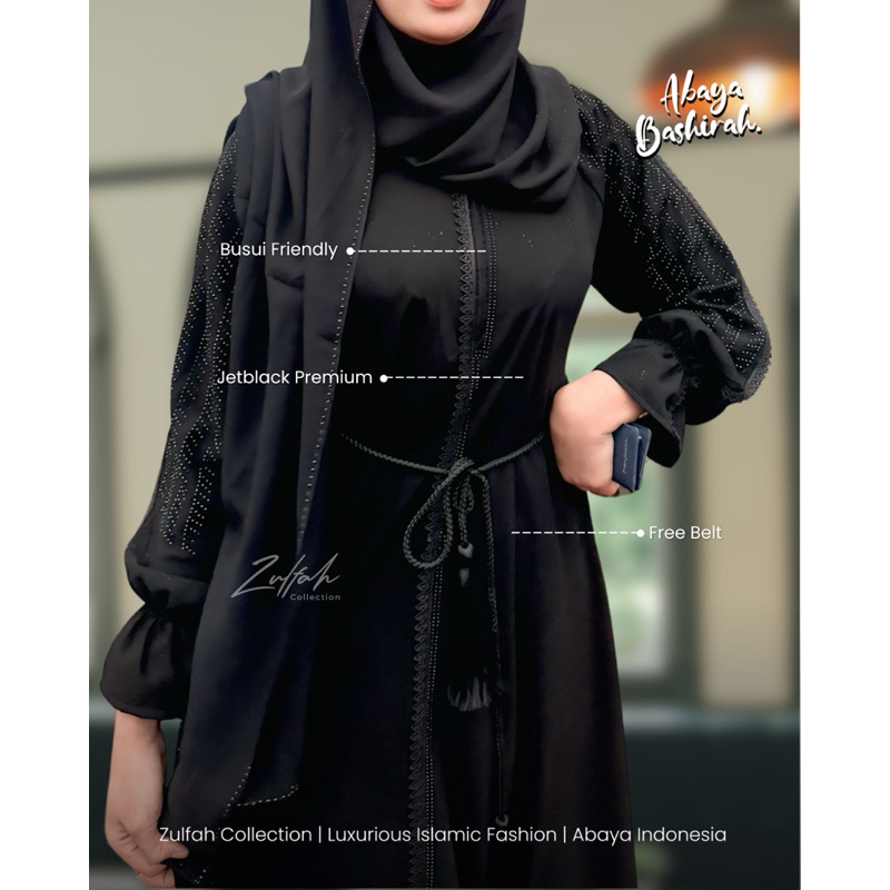 MURAH LEBAY BASHIRAH Abaya Gamis Dress Wanita Elegant By Zulfahcollection MURAH LEBAY