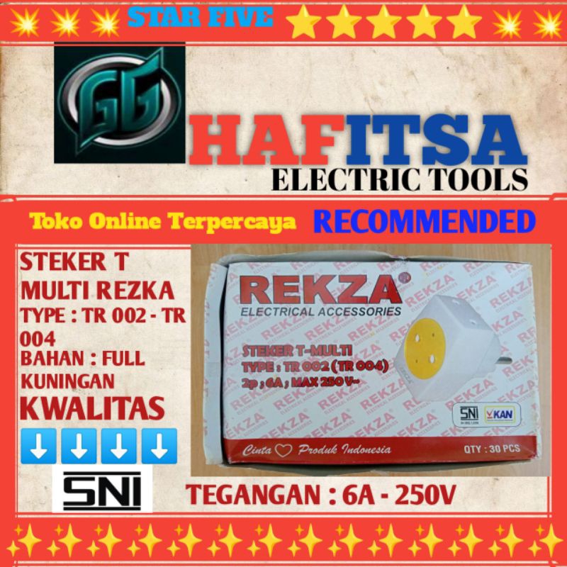COLOKAN LISTRIK / COLOKAN TIGA CABANG / COLOKAN T / COLOKAN REZKA / MULTI T