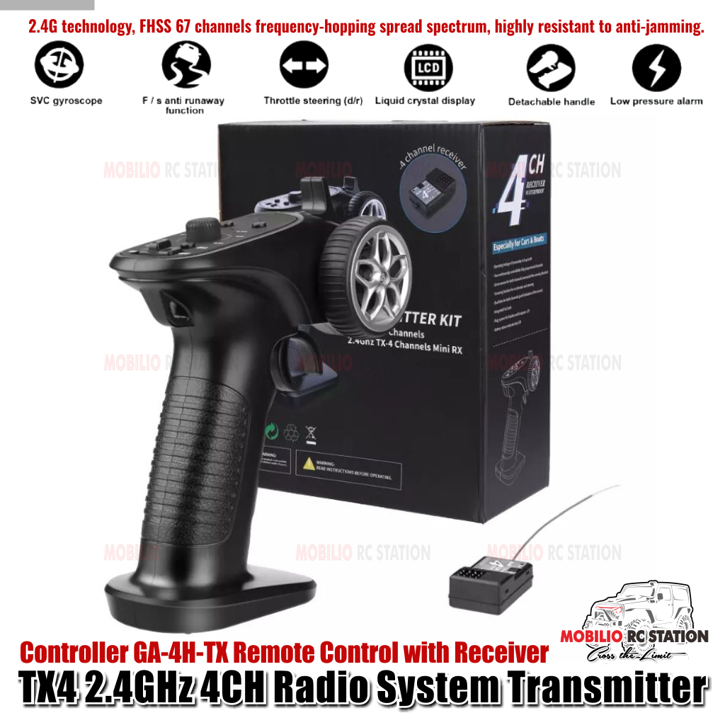 TX4 2.4GHz 4CH Radio System Transmitter Controller GA-4H-TX Remote