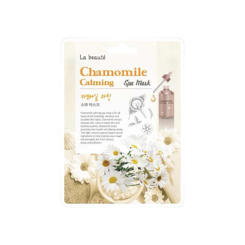 JB SHEET MASK MASKER LA BEAUTE CHAMOMILE CALMING SPA MASK