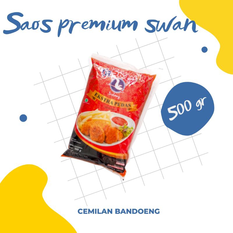 

SAOS SAMBAL PREMIUM EXTRA PEDAS SWAN KEMASAN BANTAL 500GR