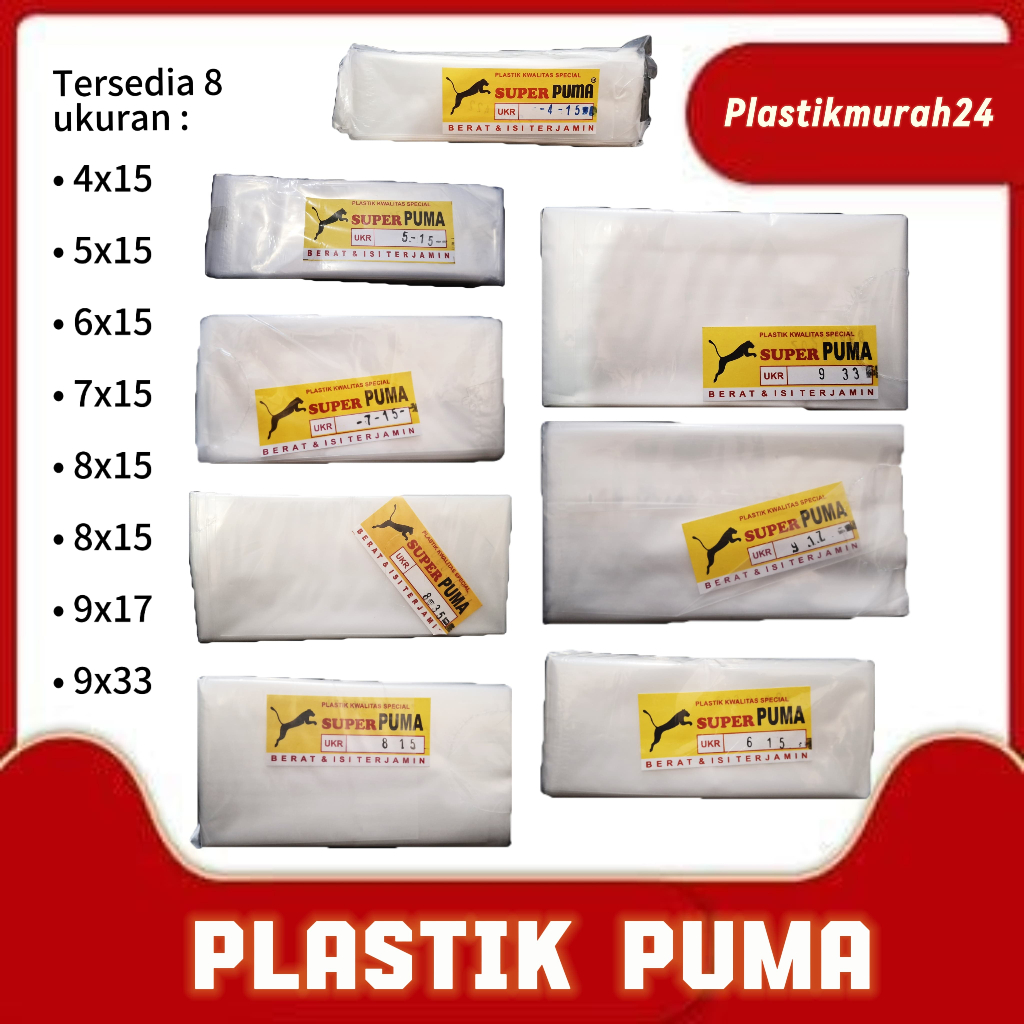 Plastik PE Puma / Plastik Puma / plastik es lilin / plastik PE / plastik es