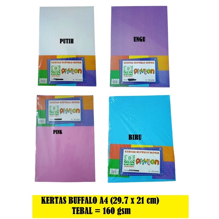 

Kertas Cover Jilid Bufalo A4 Merk Phyton 160gsm