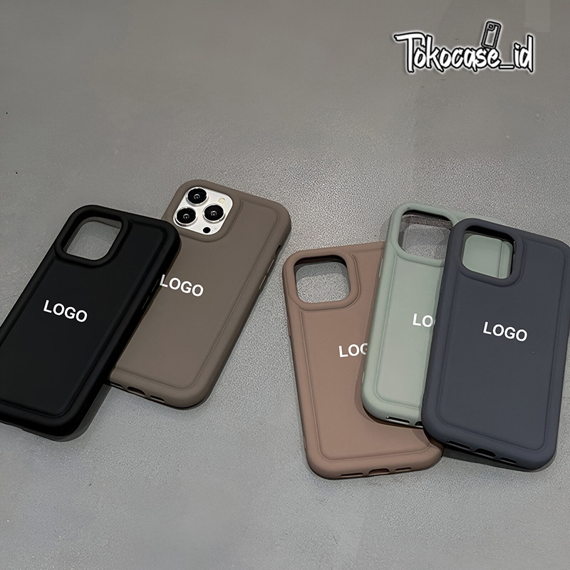 Rci225 Case Casing Handphone Softcase Deluxe Matte Shockproof With Stiker Logo For Iphone 7 8 7+ 8+