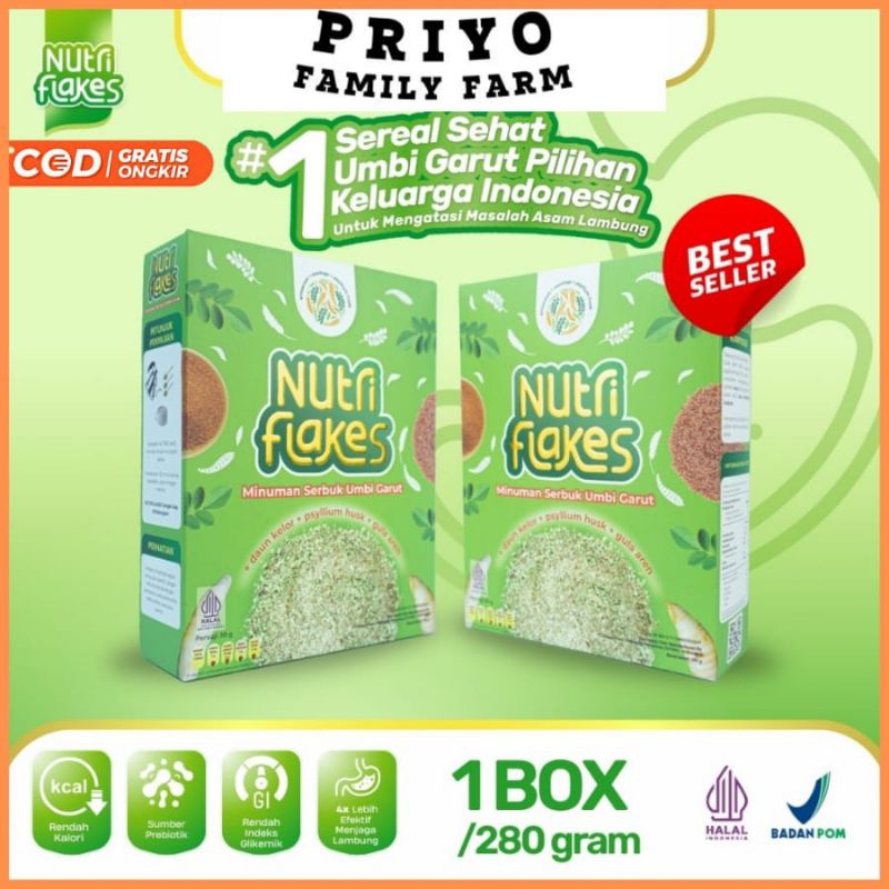 

Minuman Sereal Nutriflakes Umbi Garut 100% Asli Original Mengatasi Penyakit Asam Lambung Mag Dan masalah Pencernaan