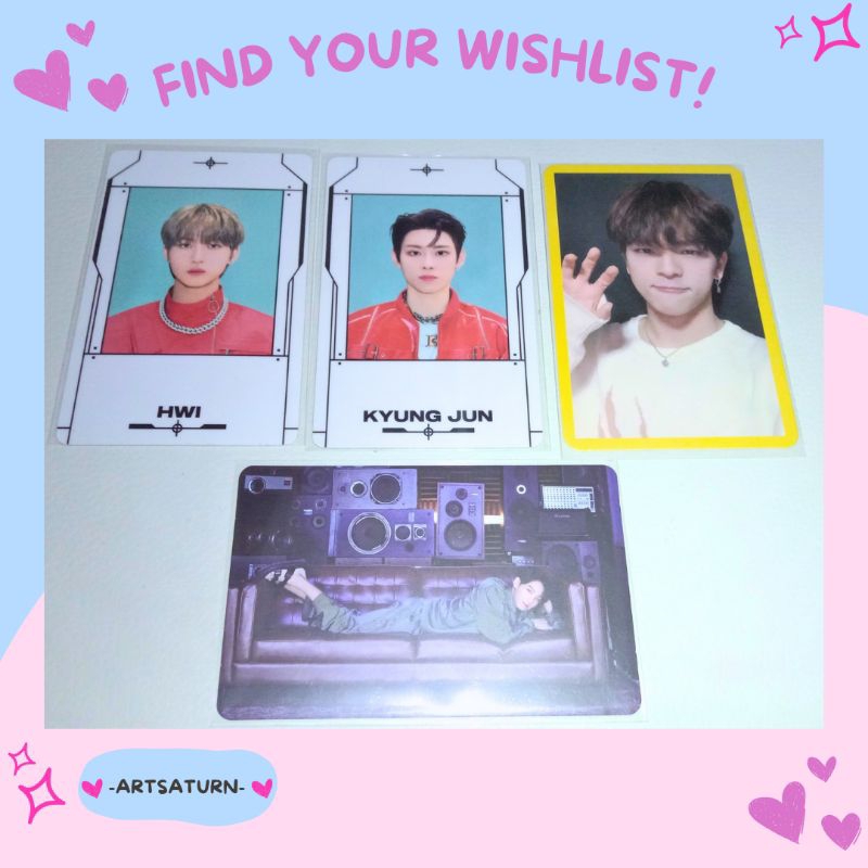 TNX, JUNGKOOK, WOOJIN OFFICIAL PHOTOCARD