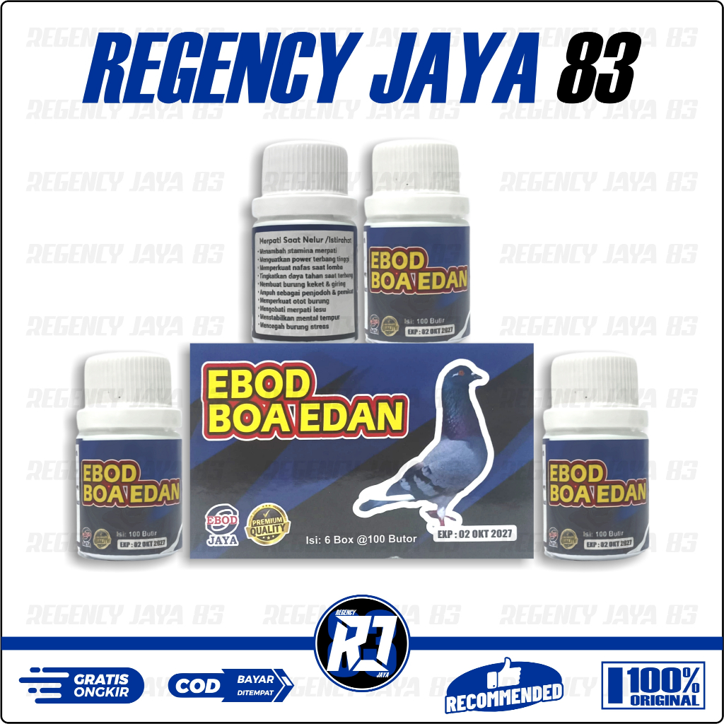 EBOD JAYA VITAMIN BURUNG MERPATI EBOD BOA EDAN BIRU