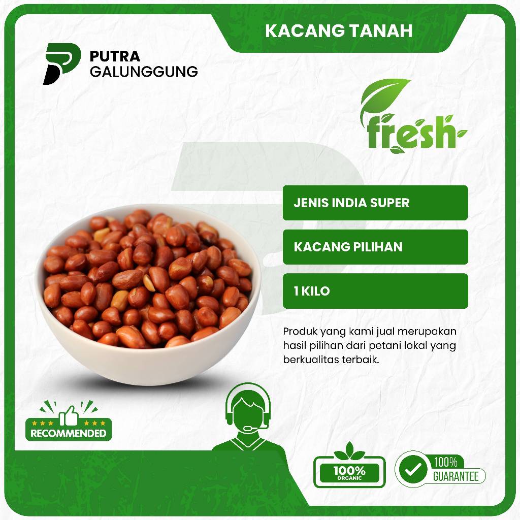 

Kacang Tanah India Super 1kg Murah