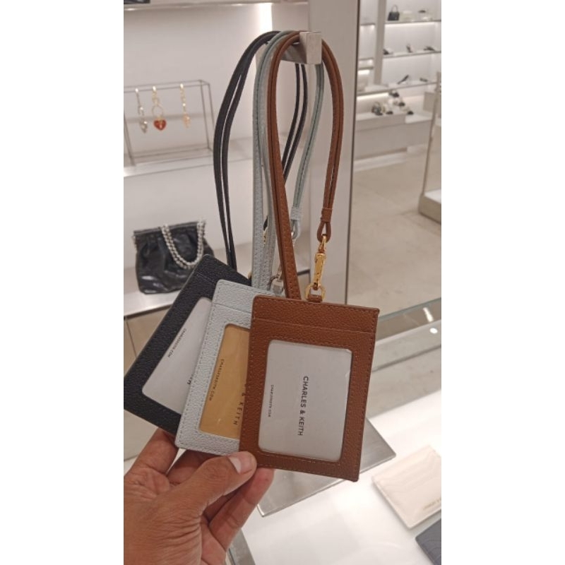 Charles and keith card holder side zip original