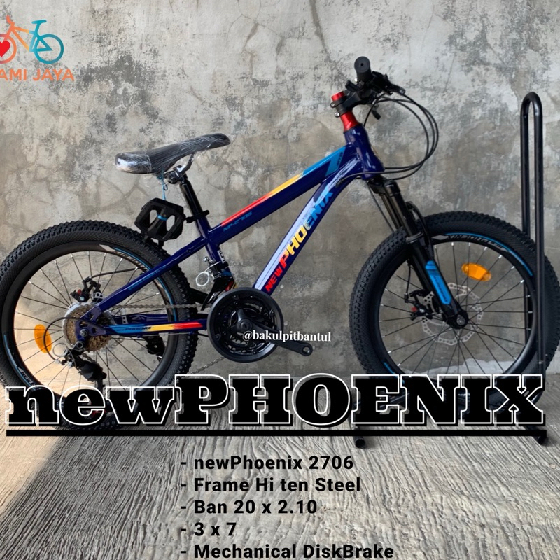 Sepeda Anak cowok gunung MTB ring 20 new phoenix 2706 | Sepeda Gunung ring 20 | Sepeda MTB ring 20 n